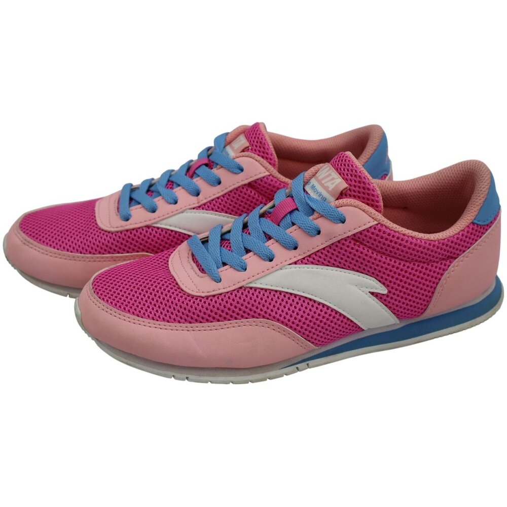 ANTA Keep Moving Pink Blue Lace Up Women's Fashion Sneakers Shoes Size 7